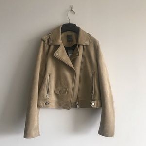 NWT Primark Women’s Tan Moto Jacket - Size 8